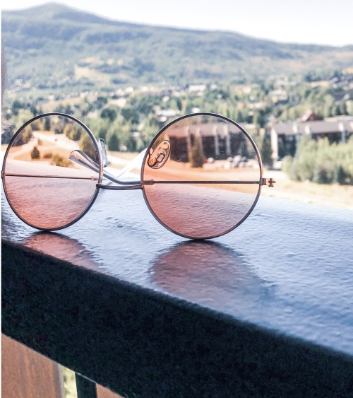 Alcohol and Purpose Looking through rose coloured glasses